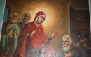 Фреска "Явление Божией Матери преподобному Сергию"